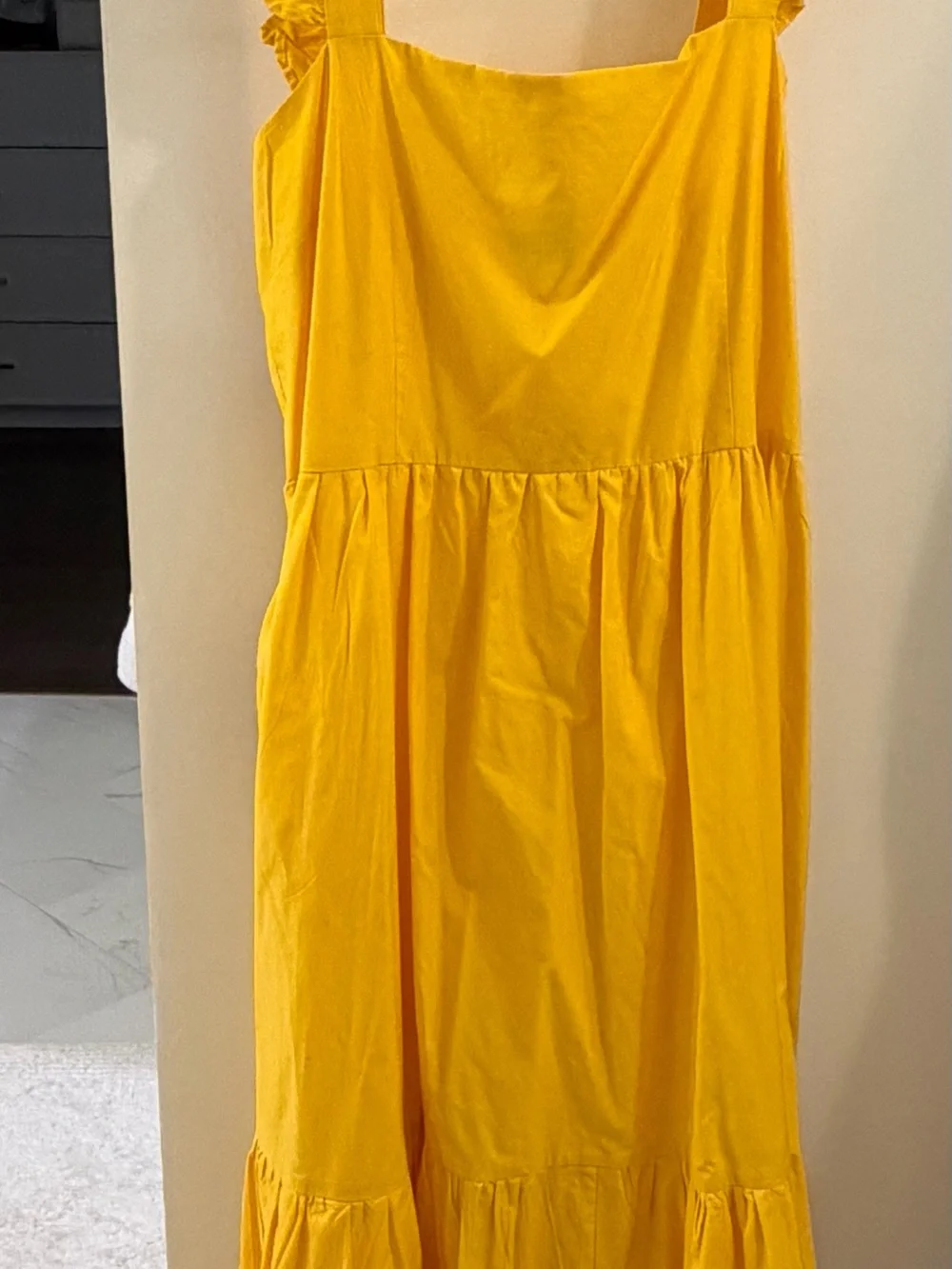 CROSBY by Mollie Burch Bright Yellow Tiered Sundress for Girls
